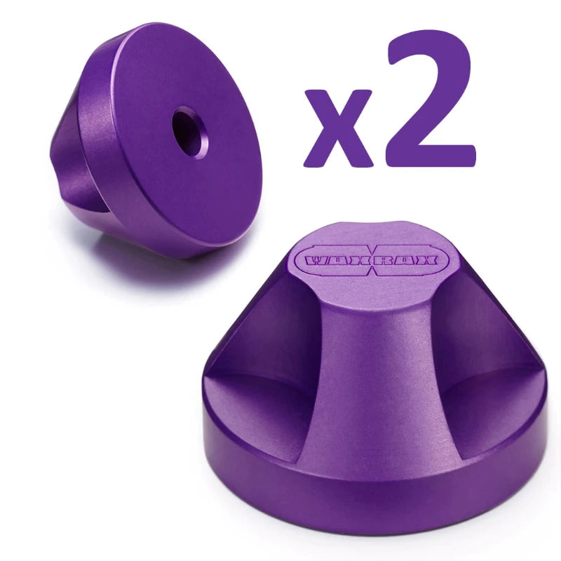 two purple 45 adapters x2