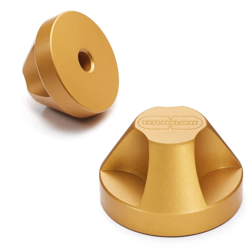 Pair of gold color anodized 45 adapters